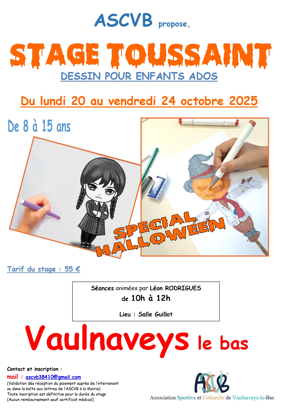 STAGE DESSIN SPECIAL HALLOWEEN
