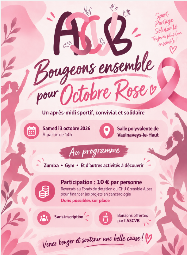 BOUGEONS POUR OCTOBRE ROSE
