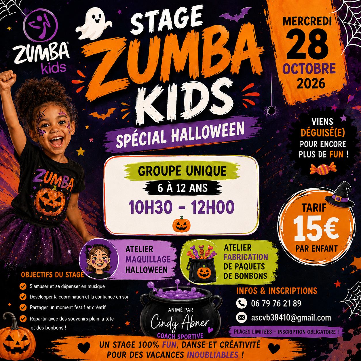 ZUMBA KIDS HALLOWEEN 28 octobre 2026