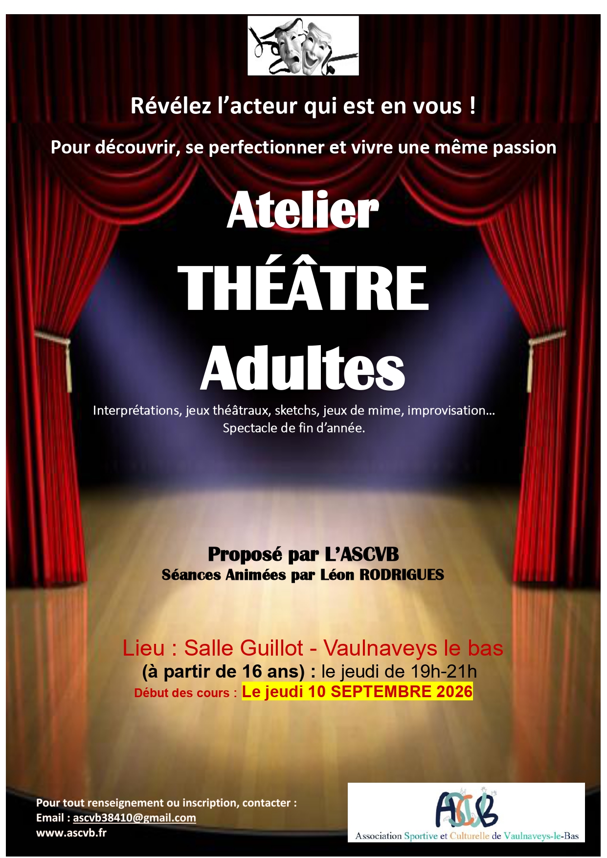 THEATRE ADULTE 2026-2027